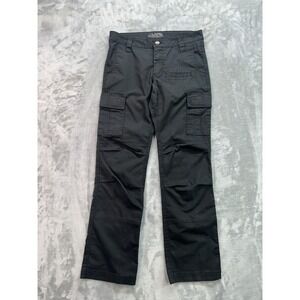 LAPG Ripstop Cargo Pants Womens Size 4 Reg Black Straight Leg PT-WS2001 Workwear